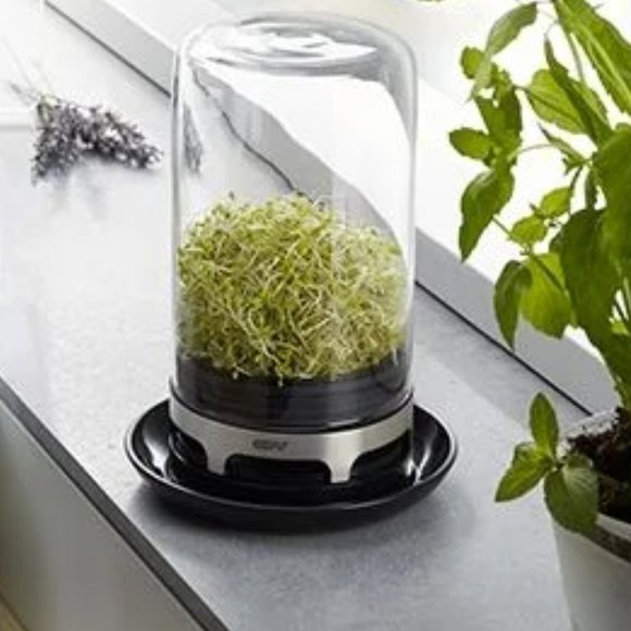 GEFU Sprouting Jar.Reddot award 2016 winner.New NWT New in Box Grow Produce
